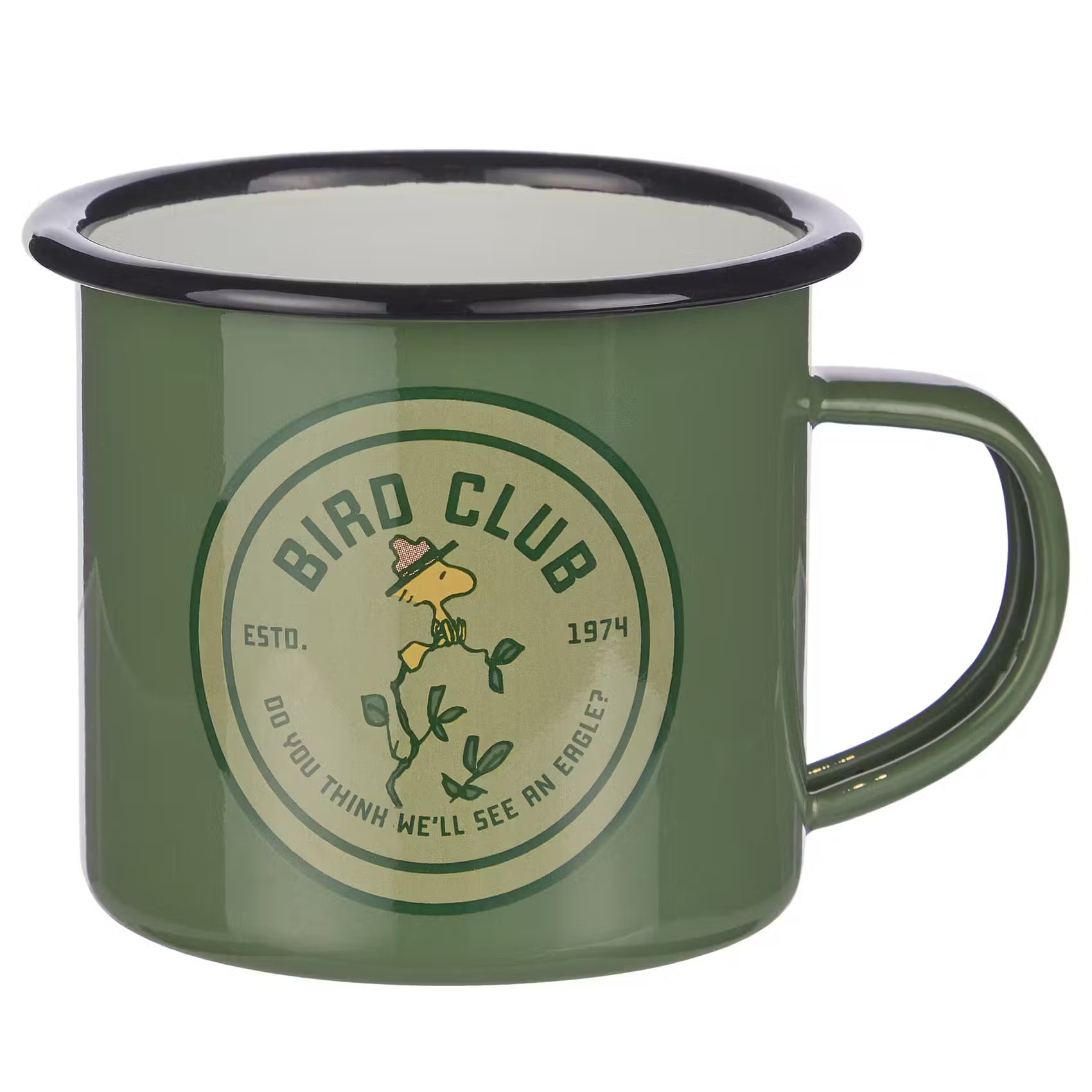 PEANUTS Tasse - Emaille - Grün
