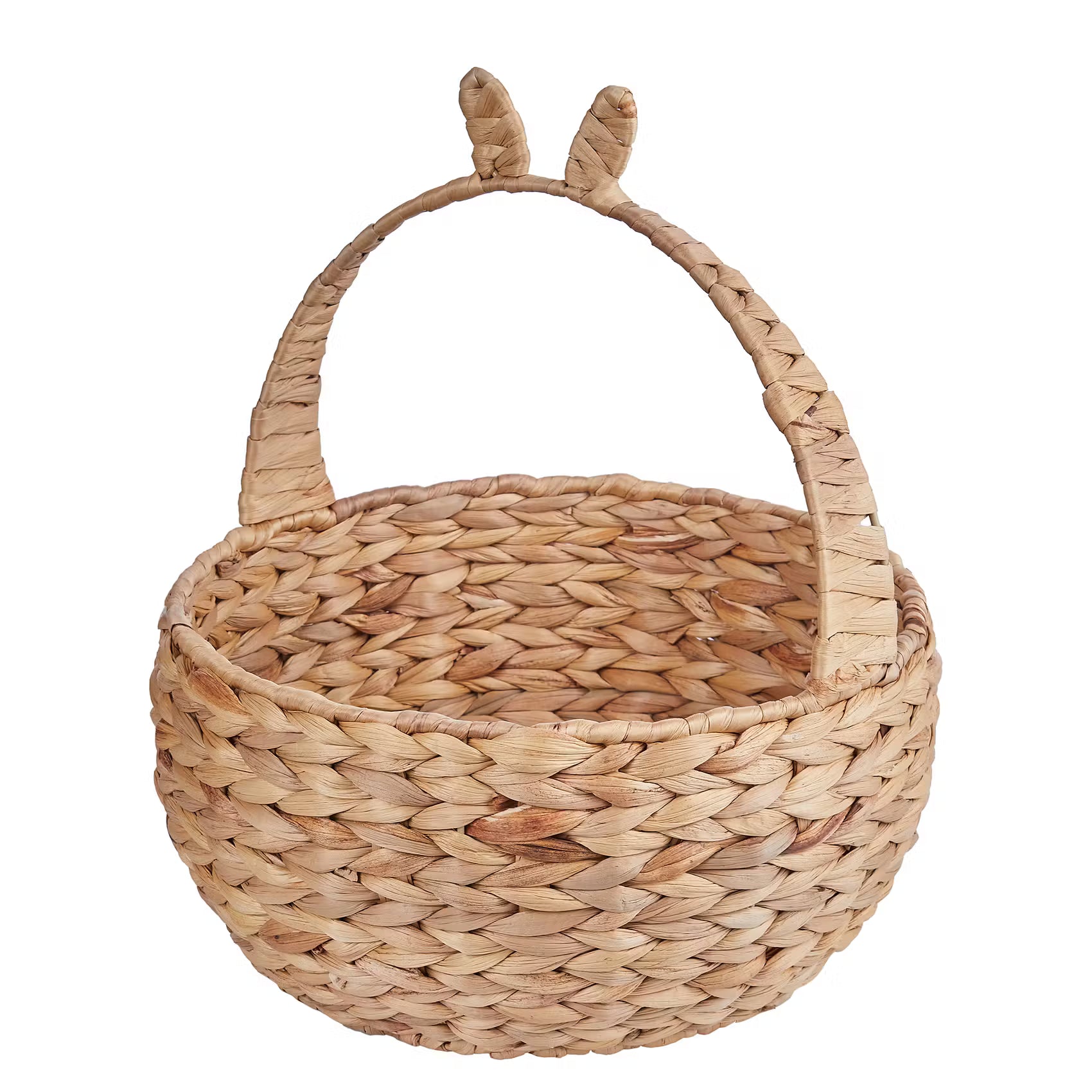 EASTER Korb mit Häschenohren - Wasserhyazinthe - Hellbraun