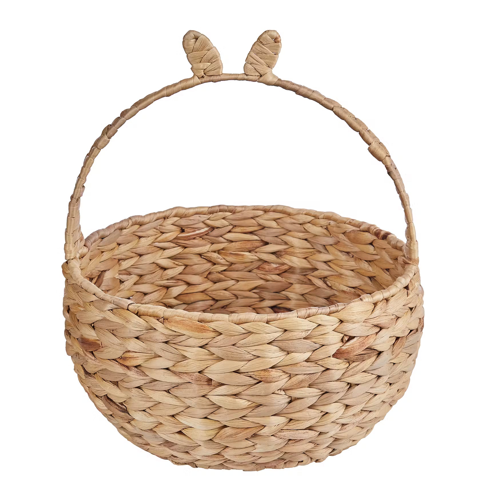EASTER Korb mit Häschenohren - Wasserhyazinthe - Hellbraun