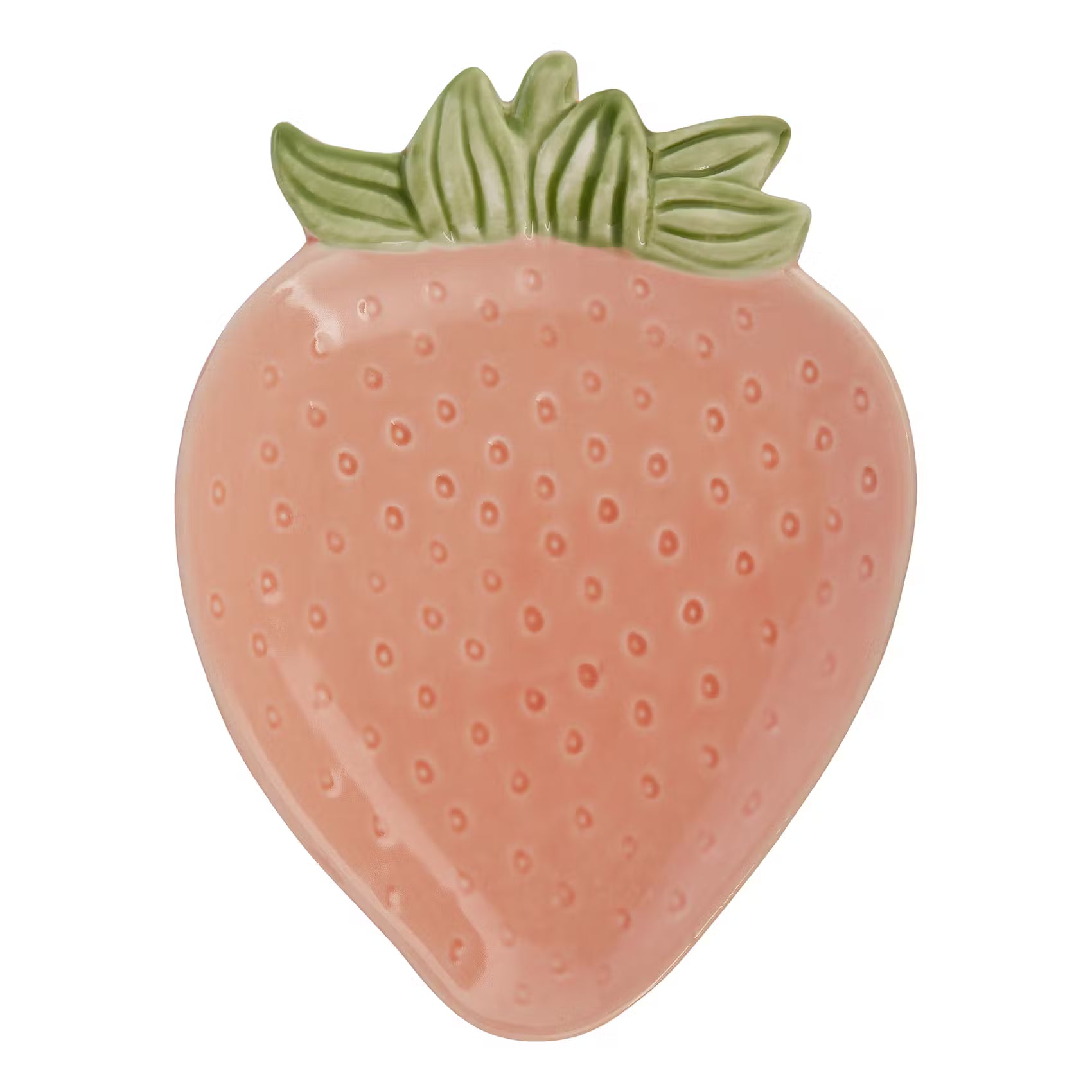 STRAWBERRY Deko-Schale - Steingut - Pastellrosa