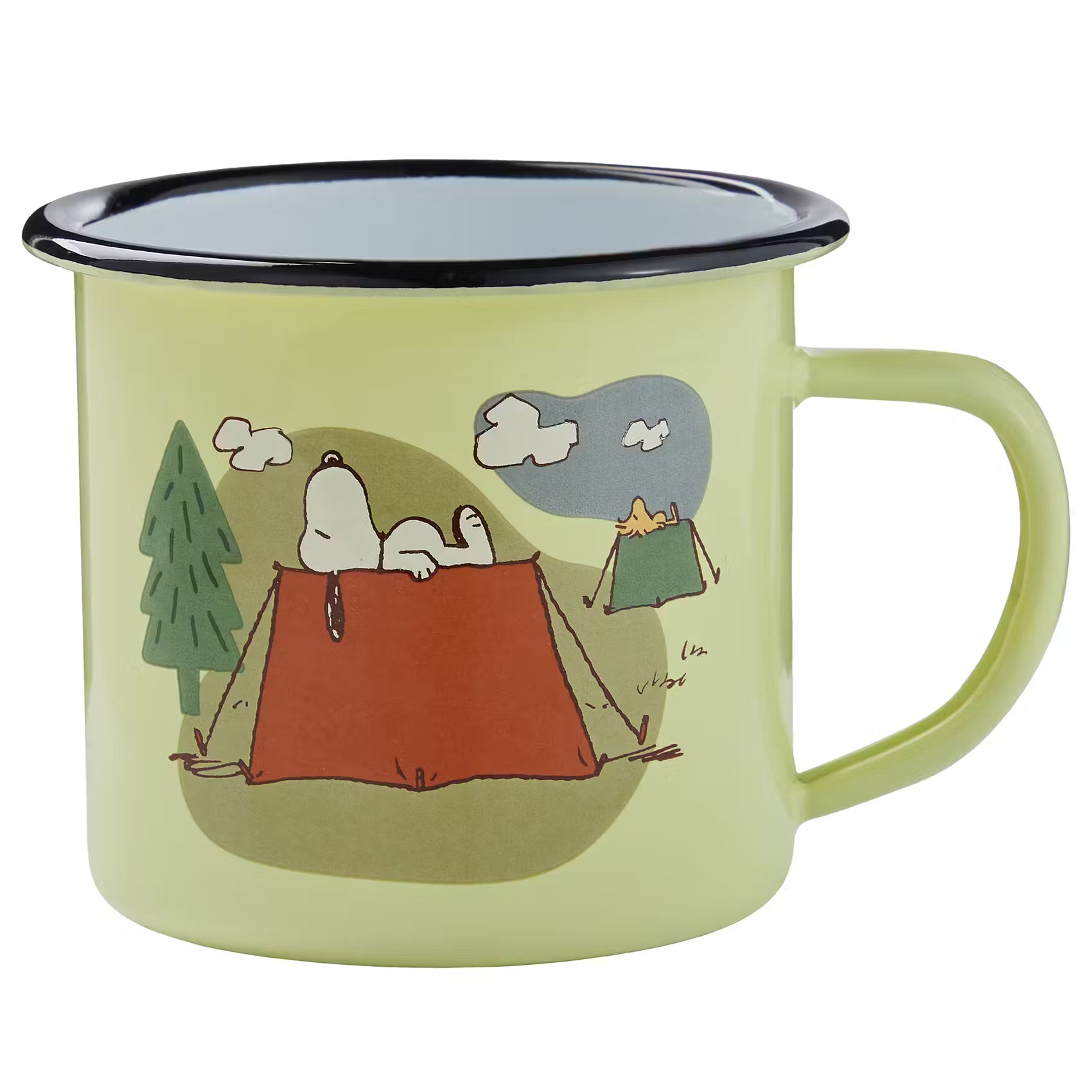 PEANUTS Tasse - Emaille - Gelb