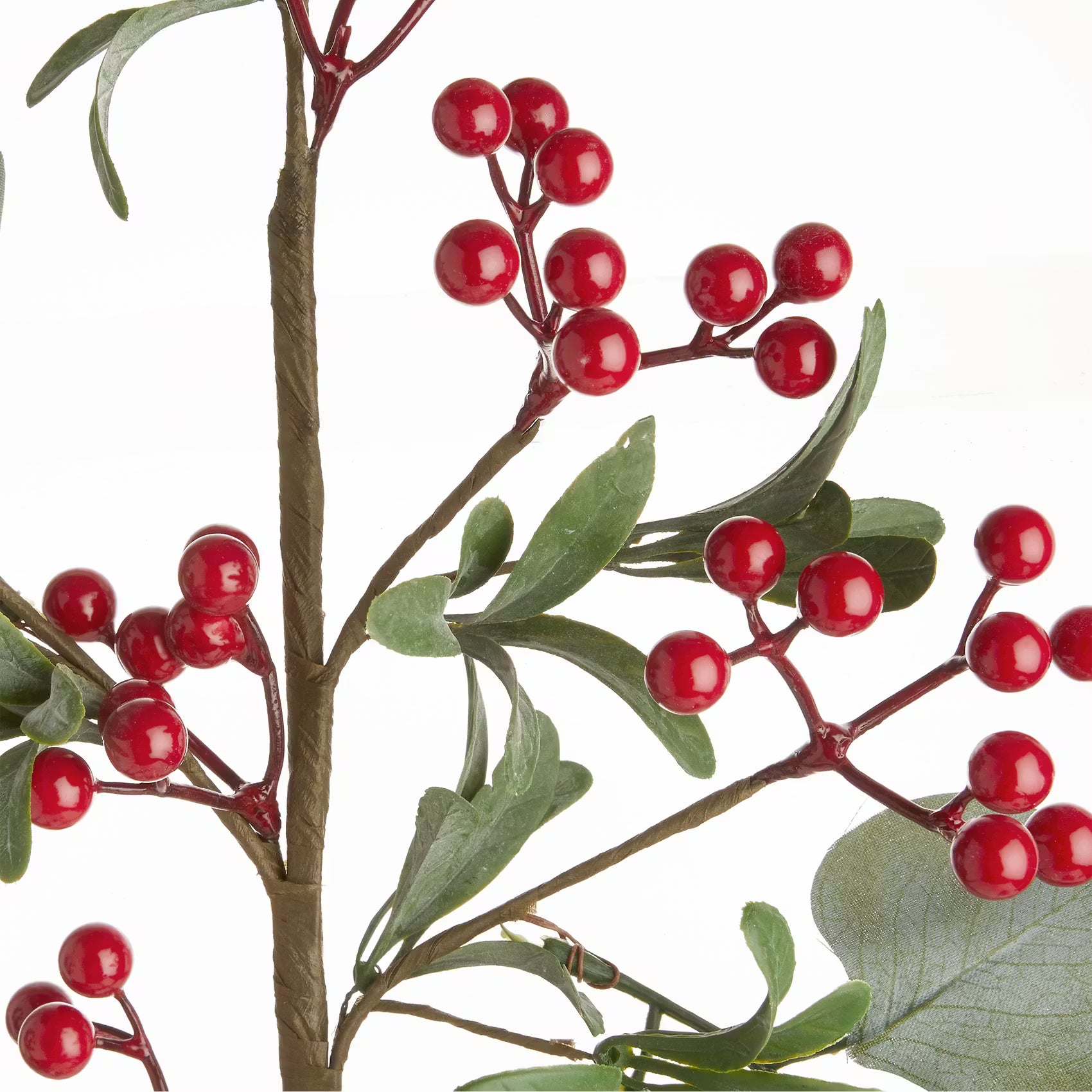WINTERGREEN Kunstzweig Beeren & Eukalyptus