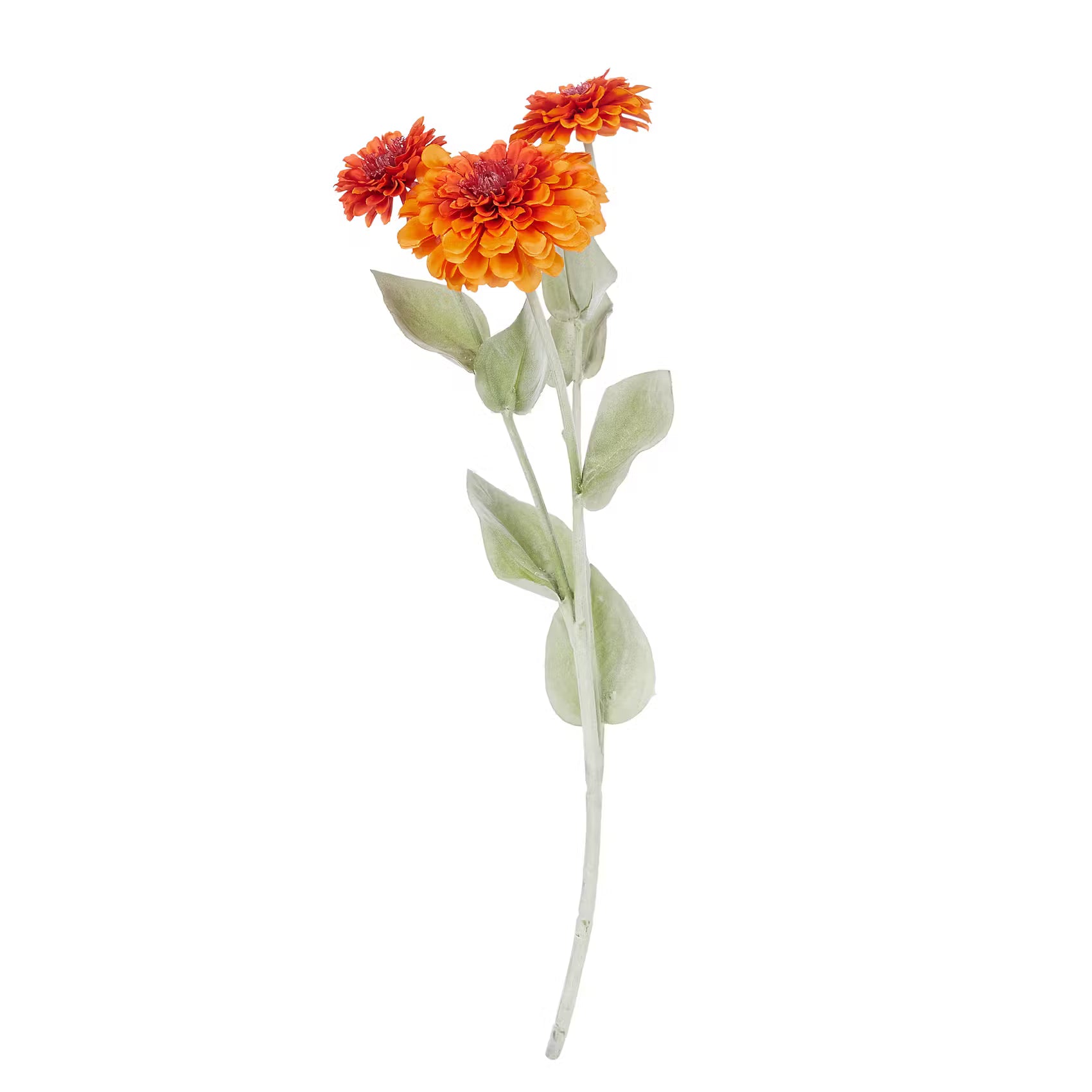 FLORISTA Kunstblume Zinnia - Polyethylen/Polyester  - Orange