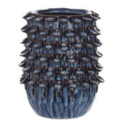 GAIA Vase - Steingut - Dunkelblau