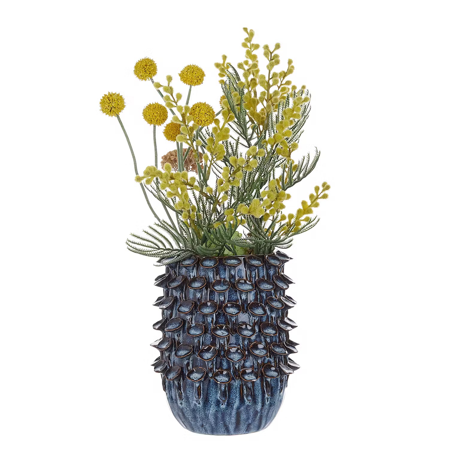 GAIA Vase - Steingut - Dunkelblau