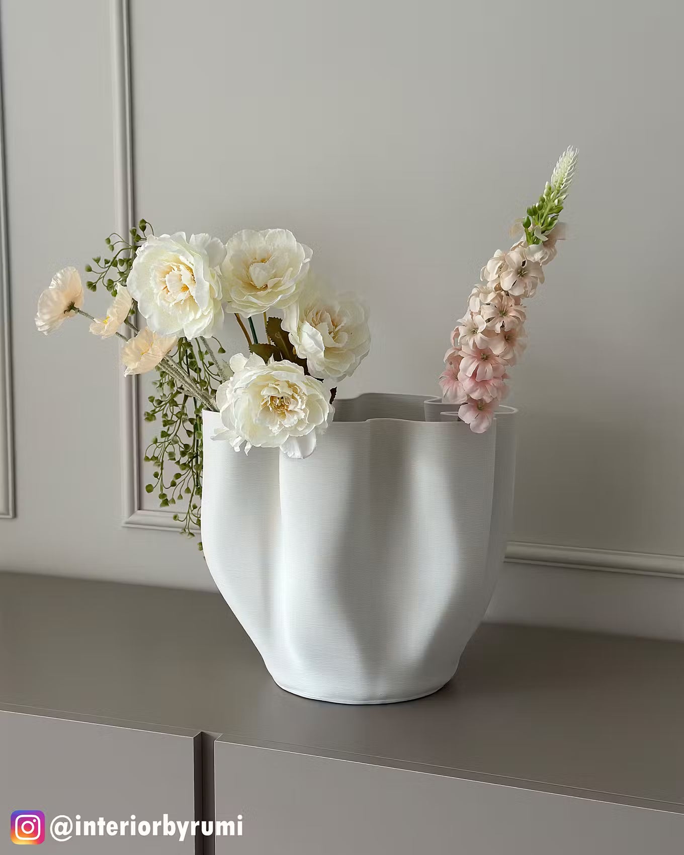 VISION Vase 3D - Porzellan - Weiß