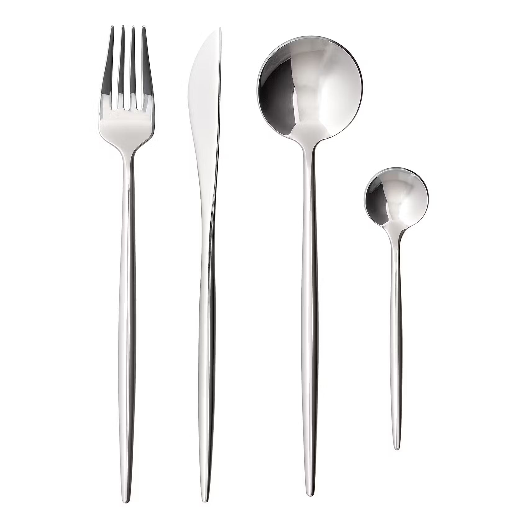 STILETTO Besteck-Set 20-tlg. - Edelstahl - Silber