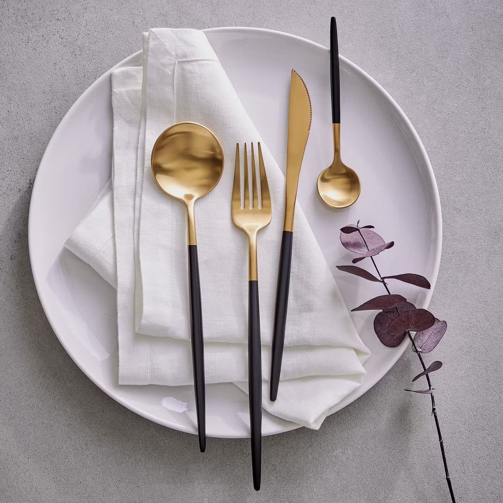 STILETTO Besteck-Set 20-tlg. - Edelstahl - Gold
