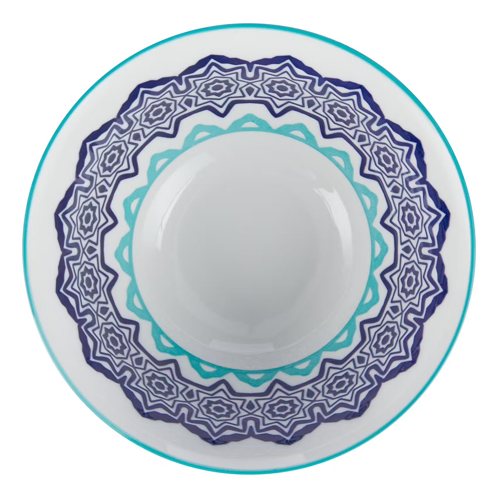 Schale ORNAMENTS 6er-Set - Porzellan - Blau