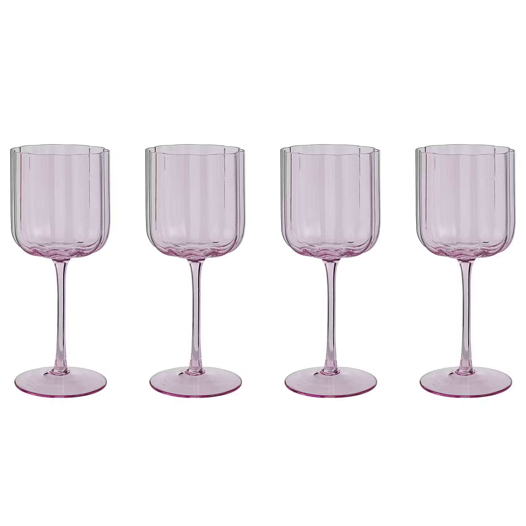 FIORI Weinglas 4er-Set - Glas - Rosa