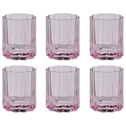 FIORI Trinkglas 6er-Set - Glas - Rosa