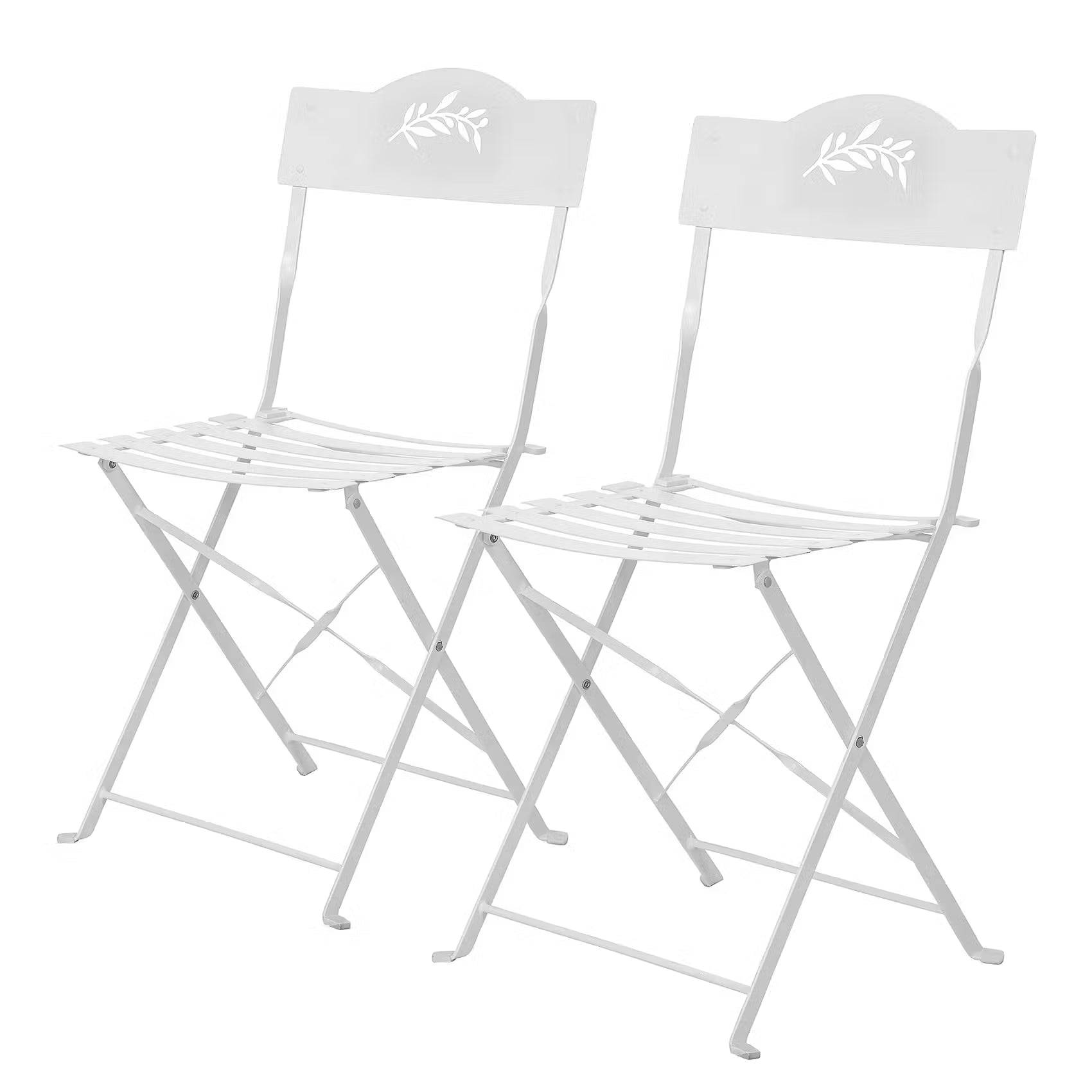 OLIVE GARDEN Gartenstuhl 2er-Set - Eisen - Weiß