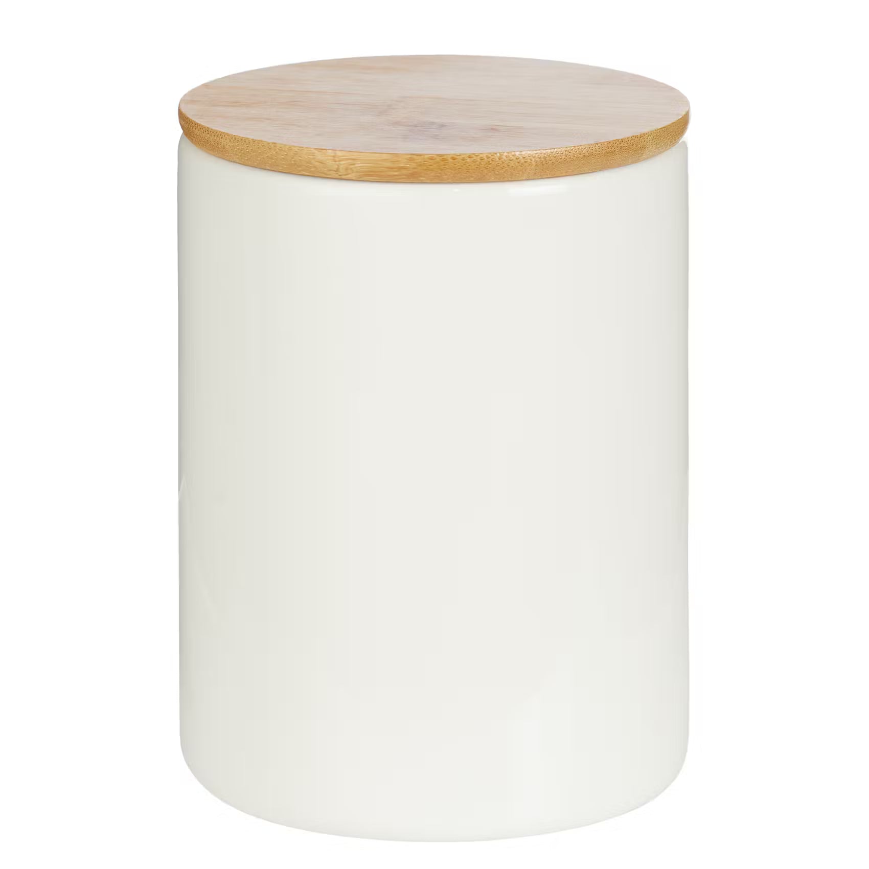 PEANUTS Aufbewahrungsdose - Porzellan / Bambus / Silikon - Weiß - Höhe: 14 cm