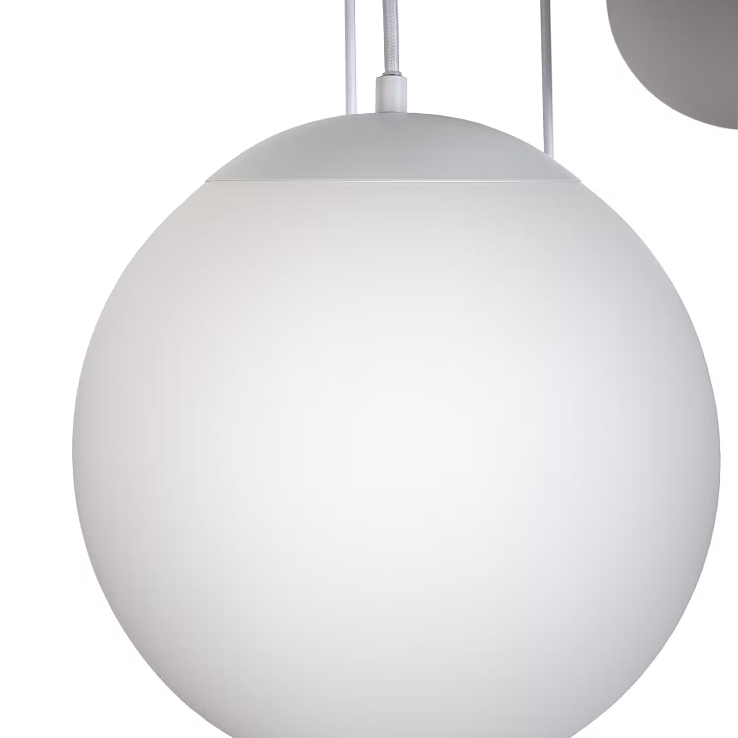 VETLE Pendelleuchte - Milchglas / Eisen - 5-flammig
