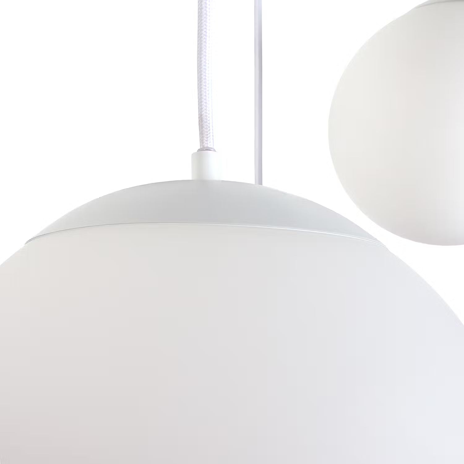 VETLE Pendelleuchte - Milchglas / Eisen - 5-flammig