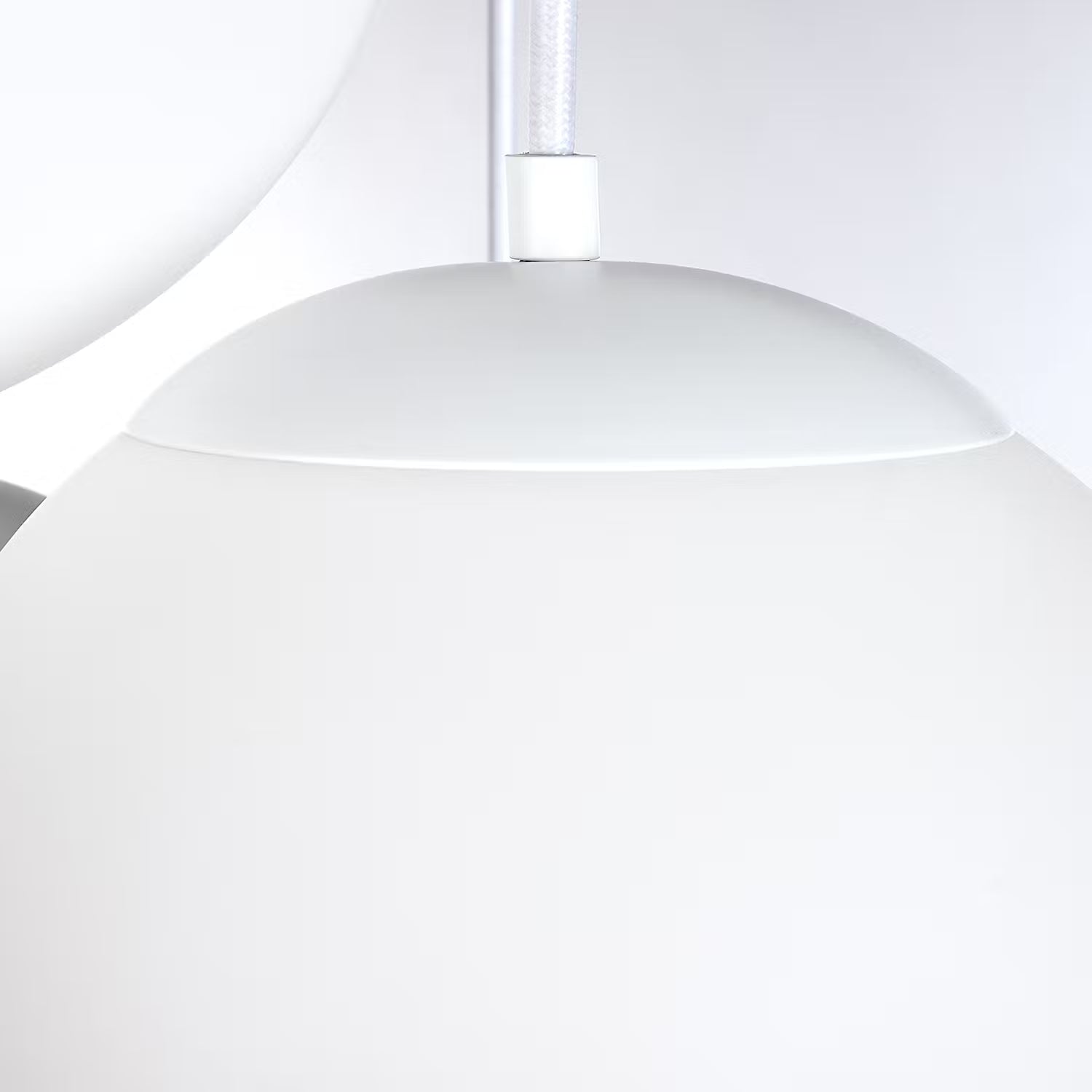 VETLE Pendelleuchte - Milchglas / Eisen - 5-flammig