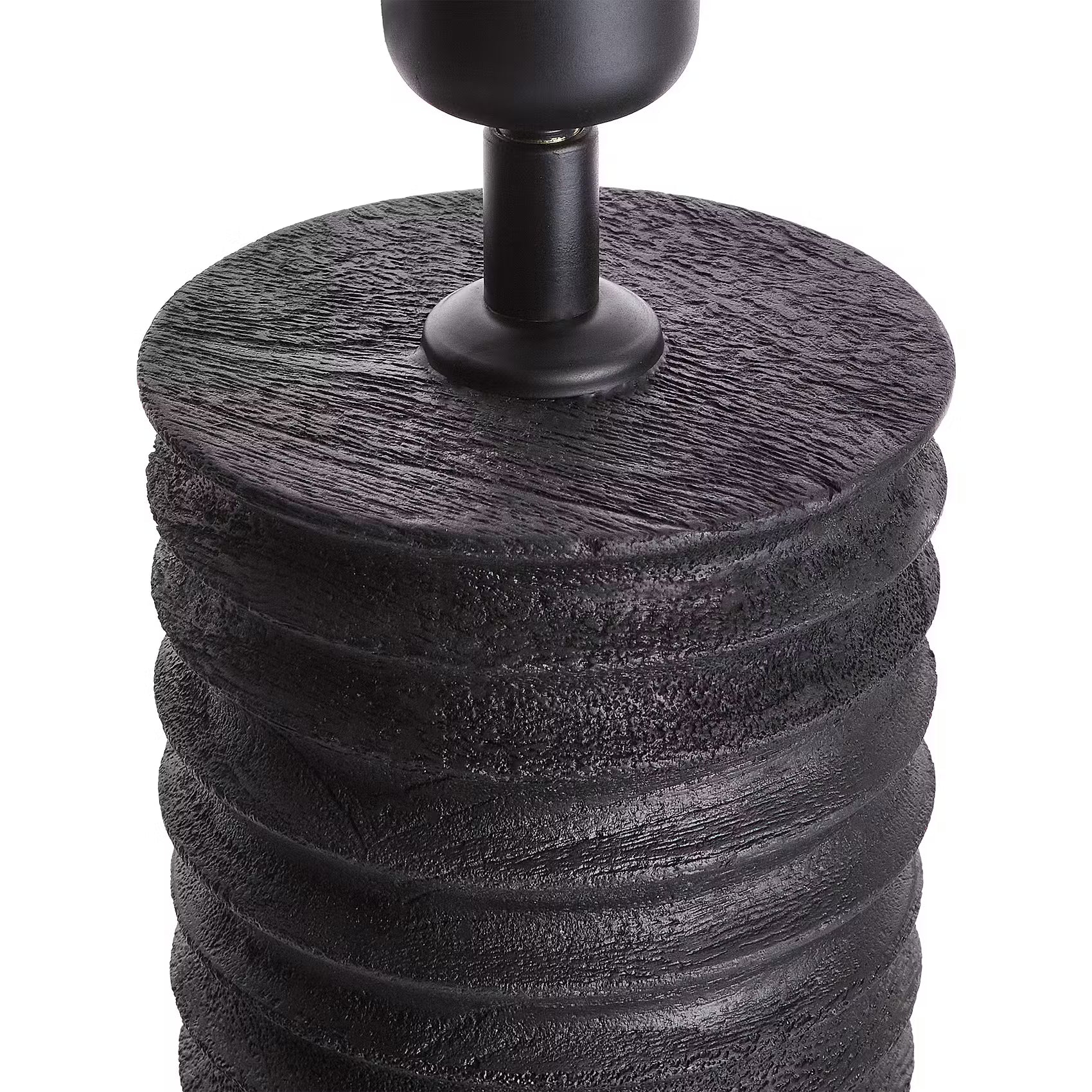 GROOVED Lampenfuß  - Mangoholz - 1-flammig