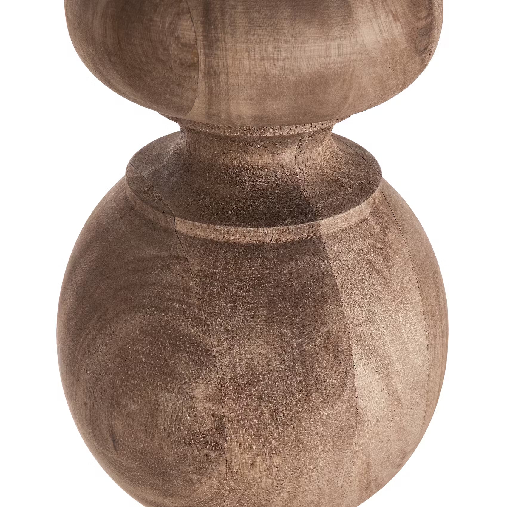 ÉCHECS Lampenfuß - Mangoholz - Braun - 1-flammig
