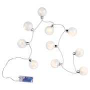FEATHERS LED Lichterkette 4er-Set - Klarglas / Kunststoff - 10-flammig