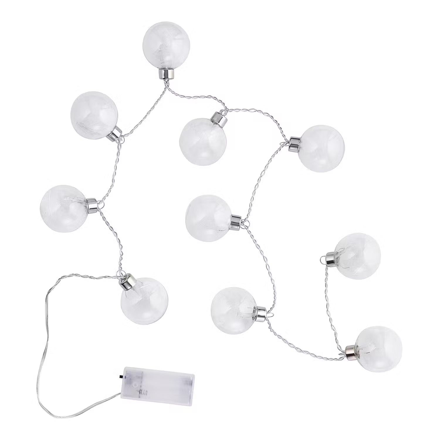 FEATHERS LED Lichterkette 4er-Set - Klarglas / Kunststoff - 10-flammig