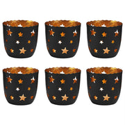 DELIGHT Teelichthalter Sterne 6er-Set