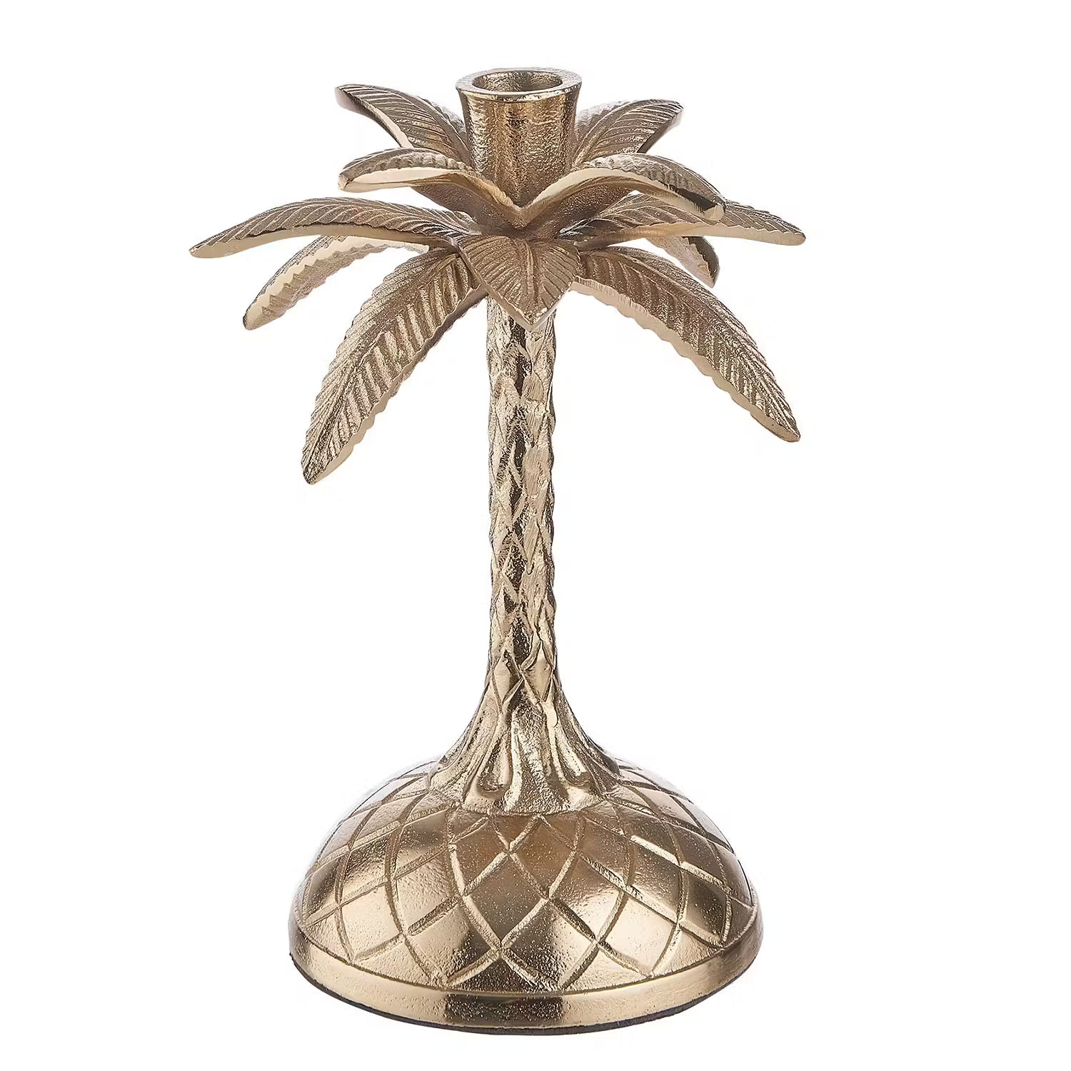 GOLDEN NATURE Kerzenhalter 2er-Set - Aluminium - Gold