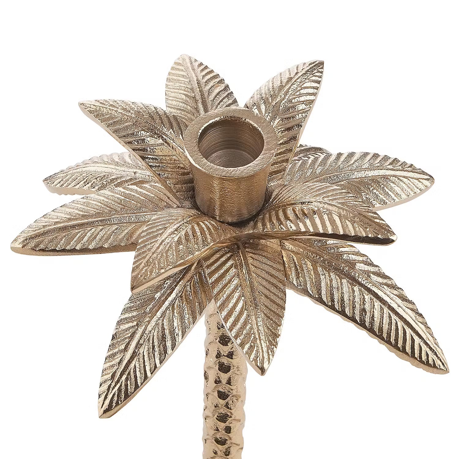 GOLDEN NATURE Kerzenhalter 2er-Set - Aluminium - Gold