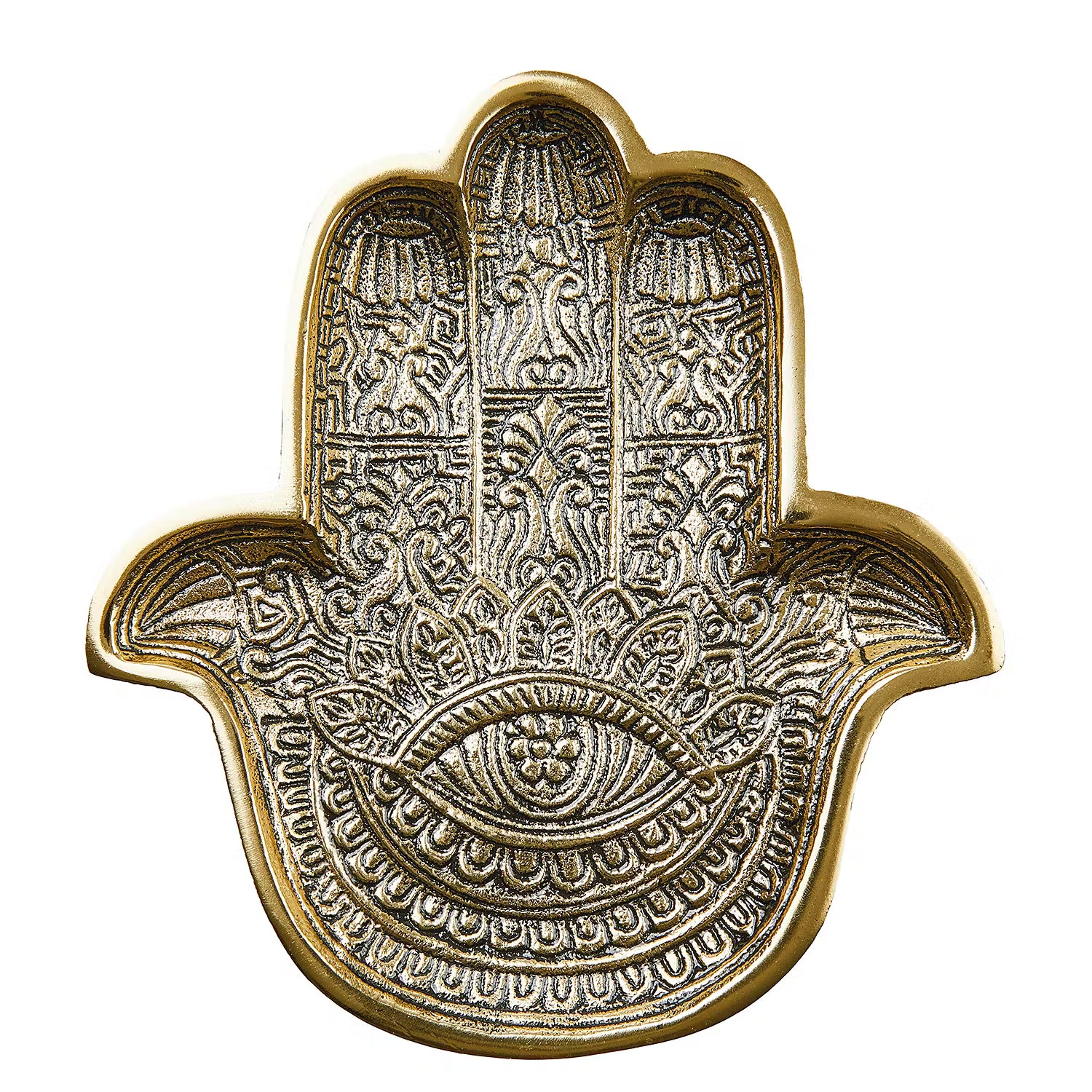 HAMSA Deko-Schale 6er-Set - Aluminium - Gold