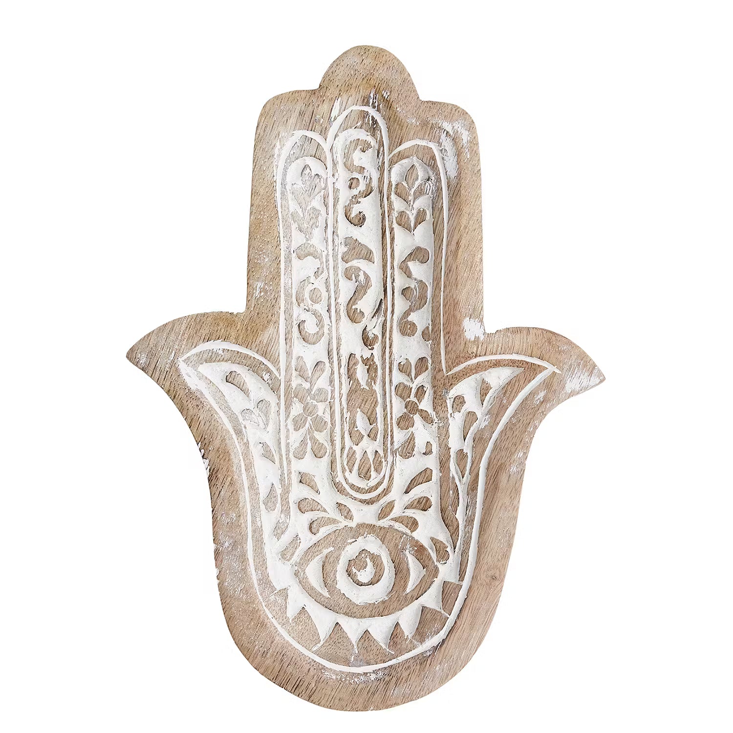 FATIMA Deko-Hand 4er-Set - Mango - Creme / Natur