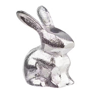 Mini Deko-Hase EASTER 12er-Set - Aluminium - Silber