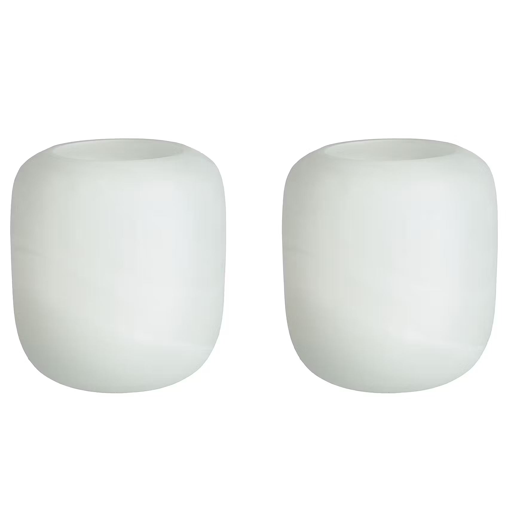 WHITE FLURRY Windlicht 2er-Set - Glas