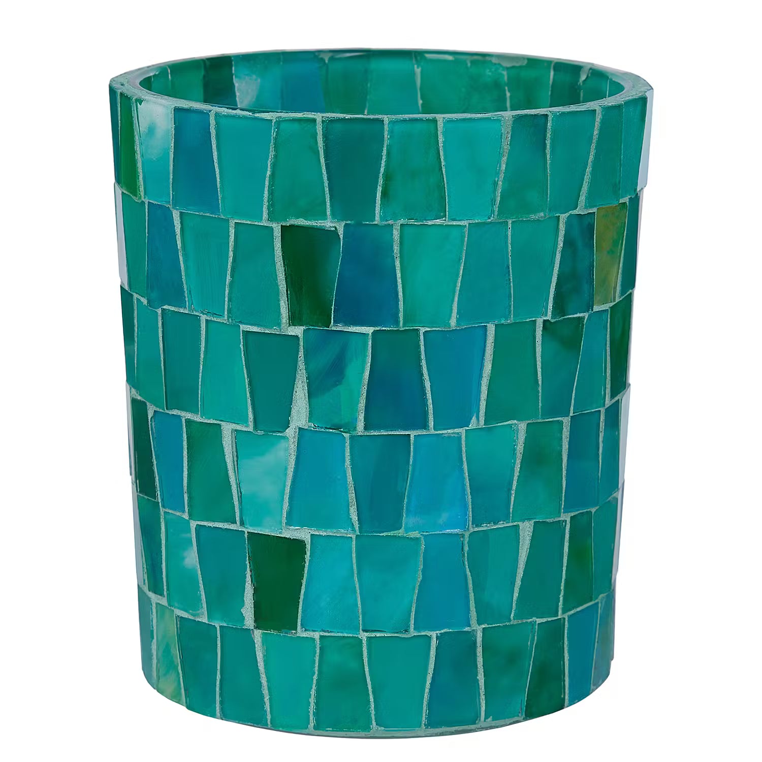 CARIBBEAN Windlicht 4er-Set - Glas - Grün