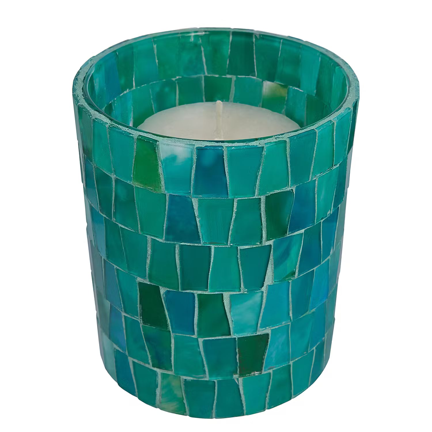 CARIBBEAN Windlicht 4er-Set - Glas - Grün