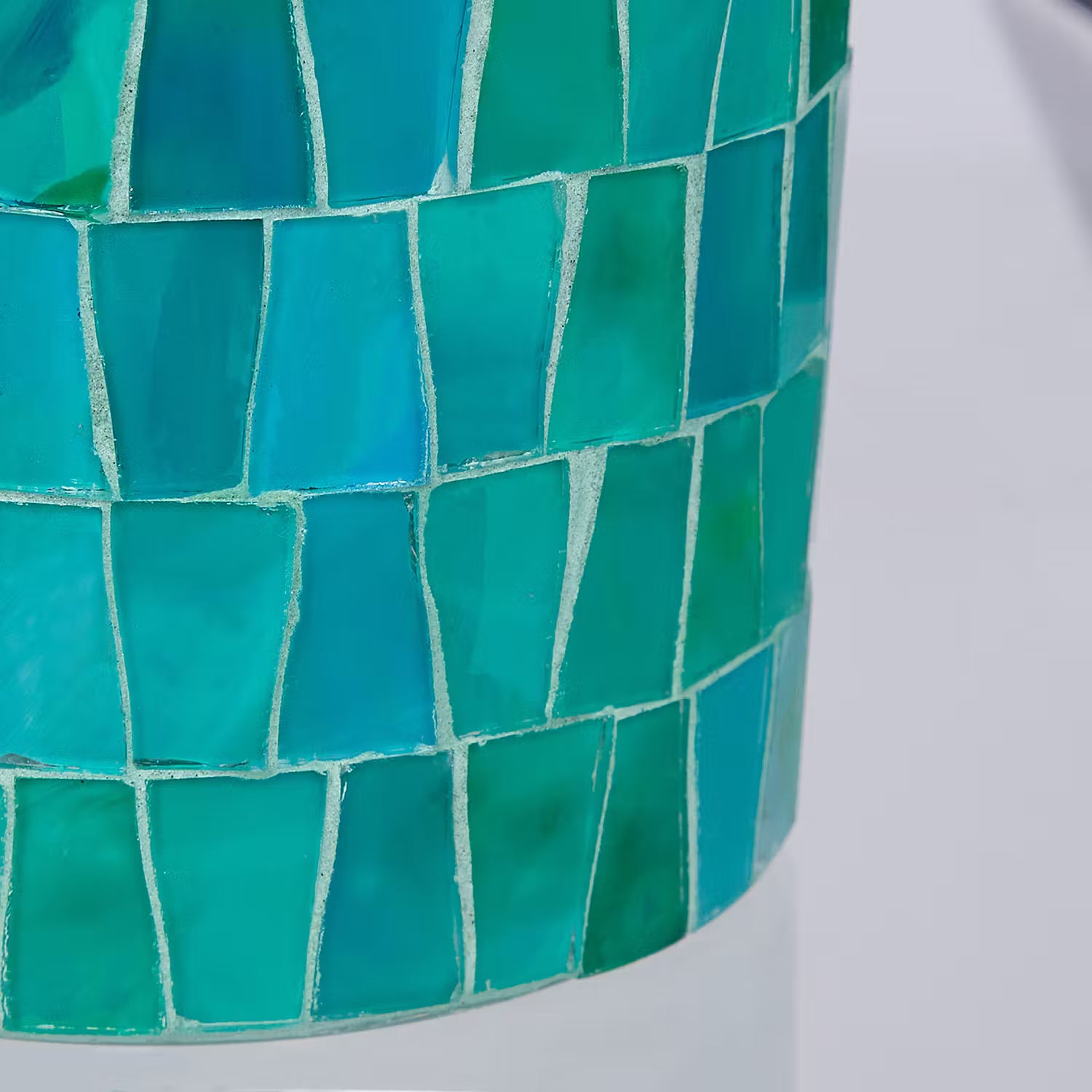 CARIBBEAN Windlicht 4er-Set - Glas - Grün