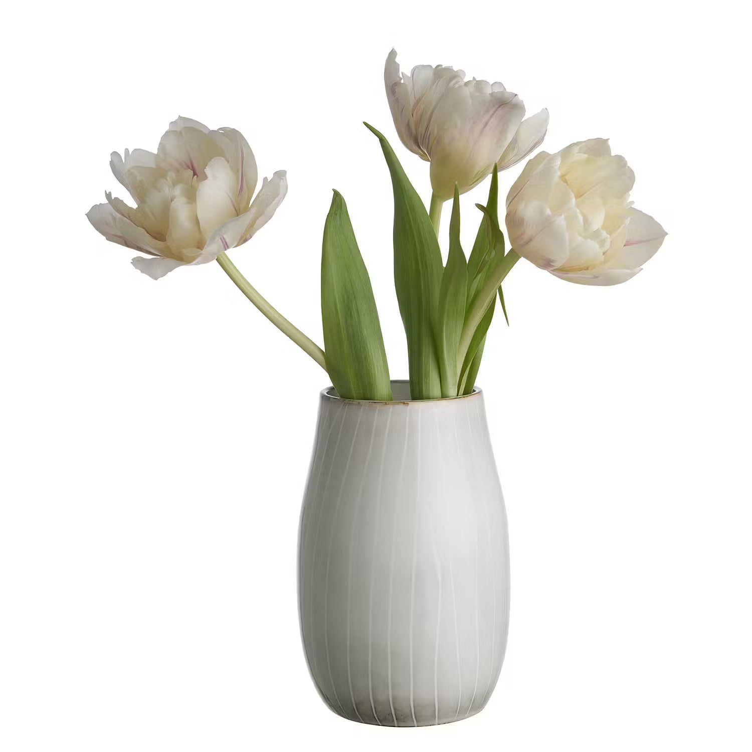 HENLEY Vase 4er-Set - Steinzeug - Grau