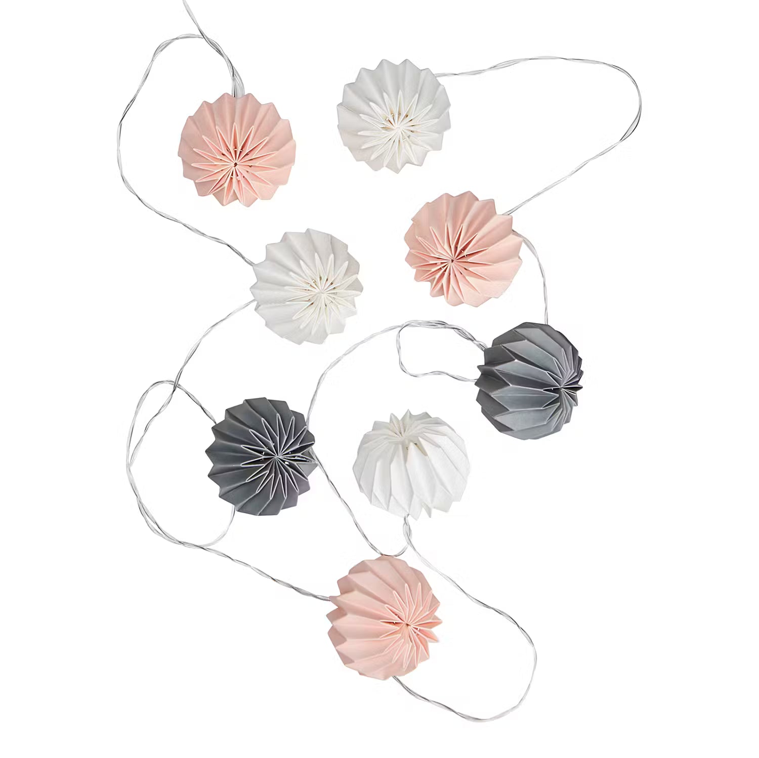 HANAMI LED Lampions-Lichterkette 6er-Set