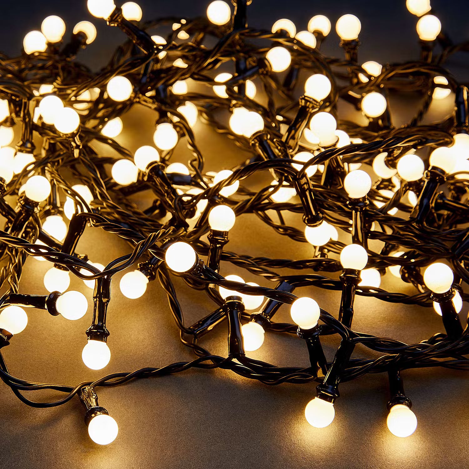 Mini-Lichterkette WHITE BULBS 6er-Set