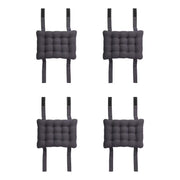 SOLID Sitzkissen für Bierbank 4er-Set - Baumwolle / Polyester - Anthrazit