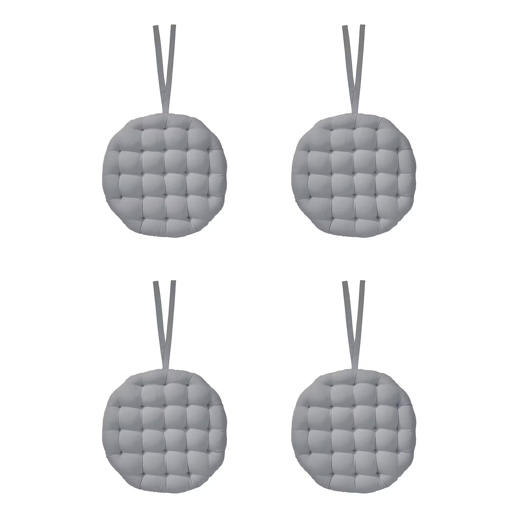 SOLID Stuhlkissen 4er-Set - Baumwolle / Polyester