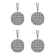 SOLID Stuhlkissen 4er-Set - Baumwolle / Polyester