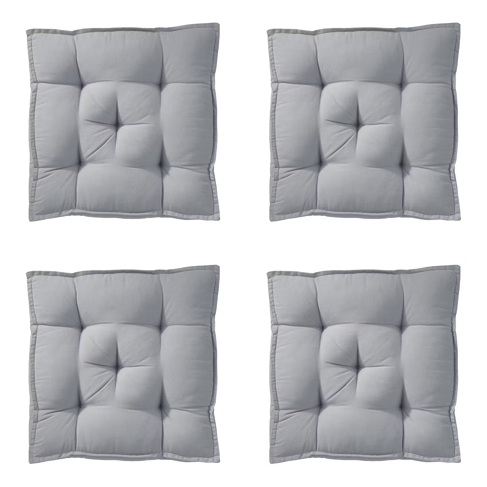 SOLID Sitzkissen 4er-Set - Baumwolle / Polyester