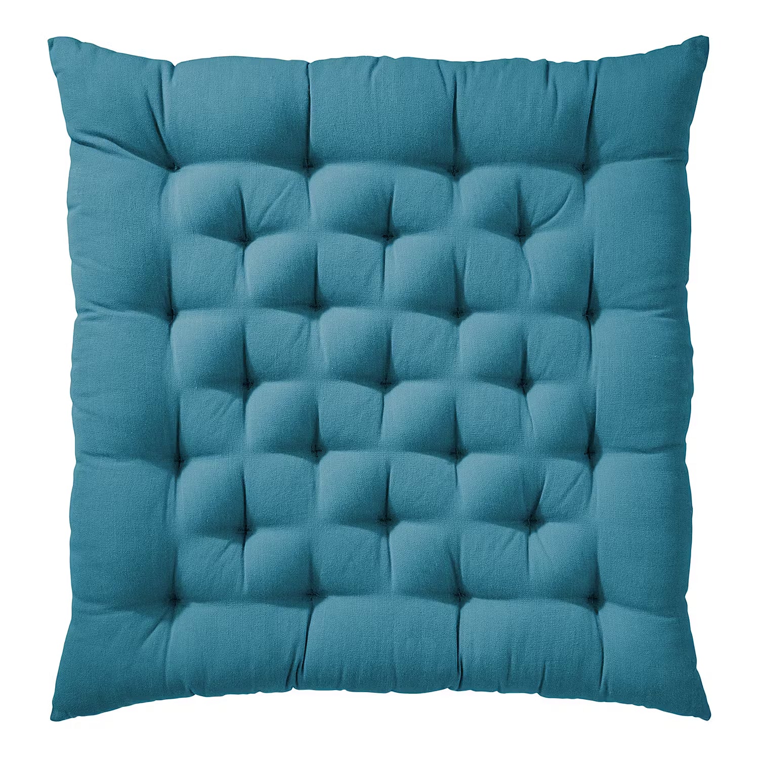 SOLID Futonkissen 4er-Set - Baumwolle / Polyester - Blau
