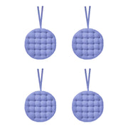 SOLID Stuhlkissen 4er-Set - Baumwolle / Polyester - Violett