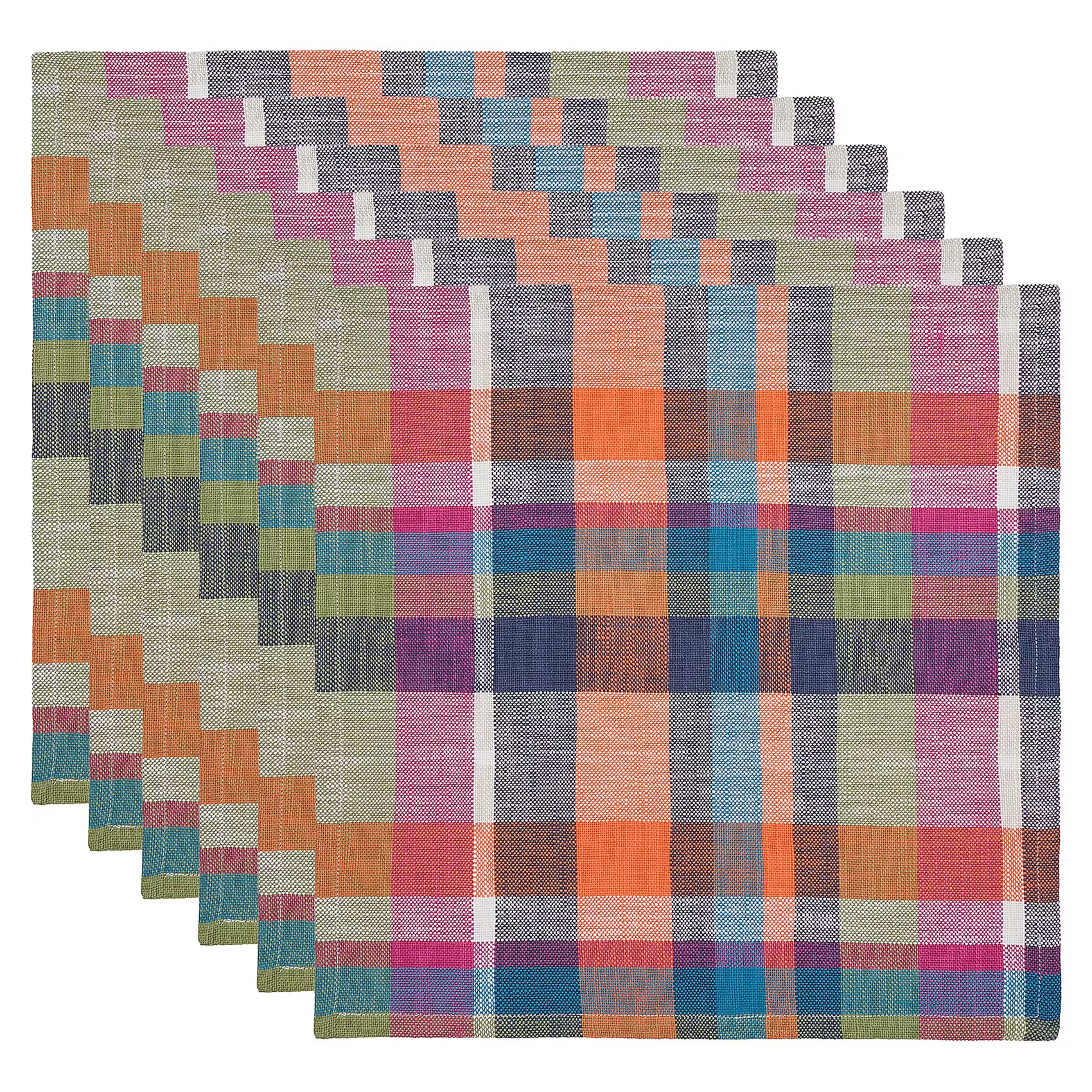 ABERDEEN Serviette 6er-Set - Baumwolle - Bunt