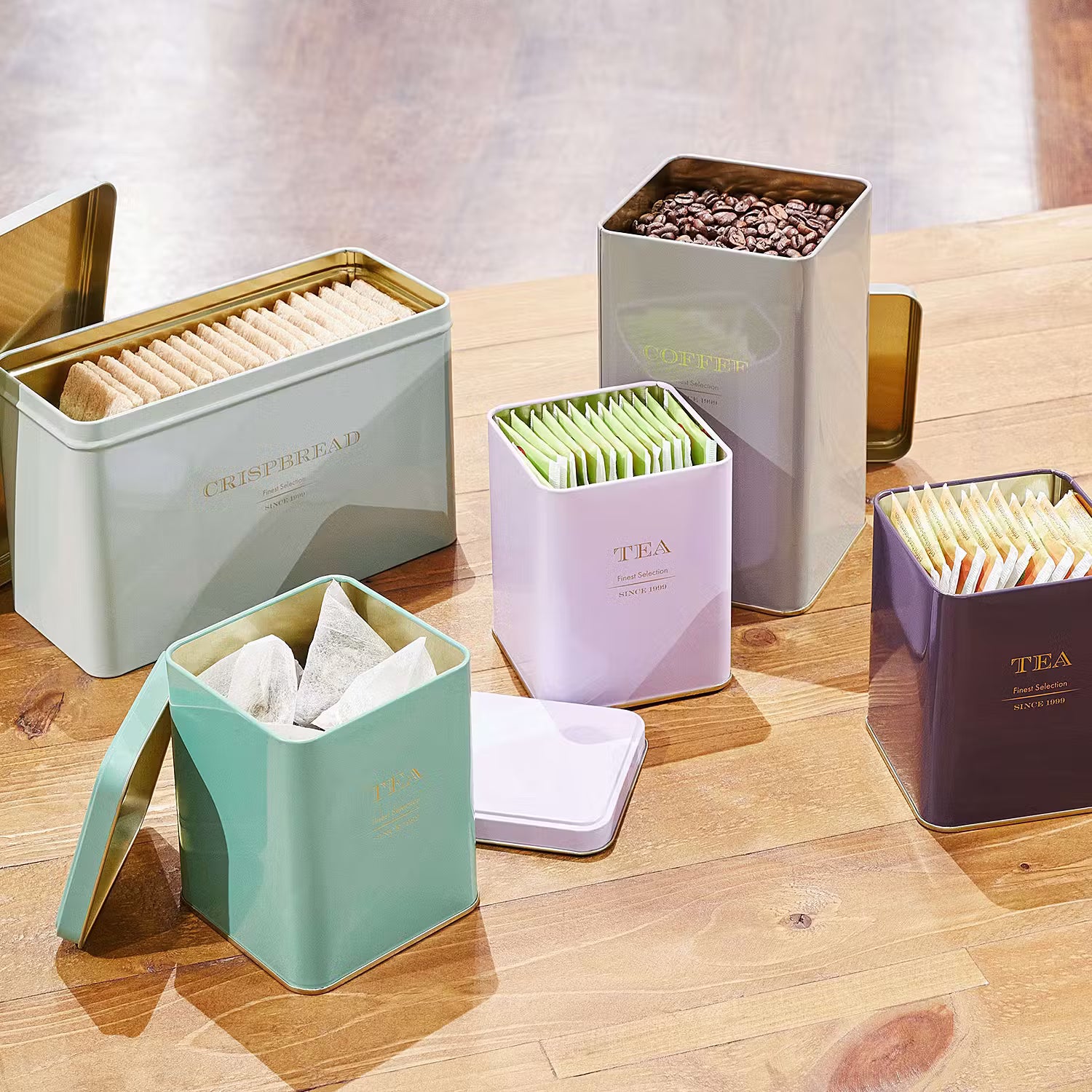 TIN TIN Kaffeedose 6er-Set