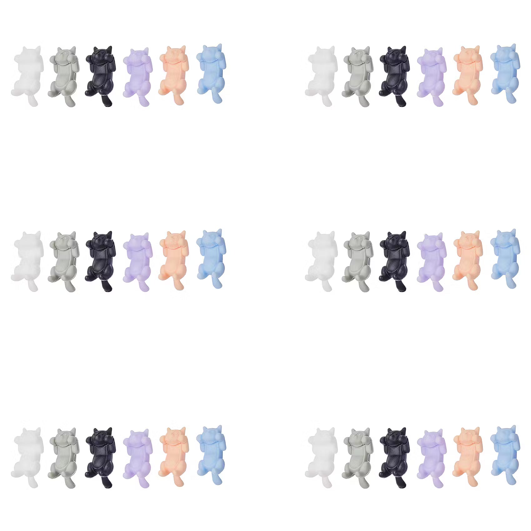 Glasmarker MY DRINK Katzen 4er-Set
