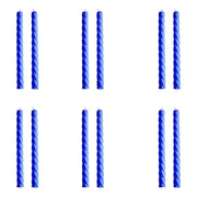 Stabkerze TWISTED 12er-Set - Paraffin / Sojawachs