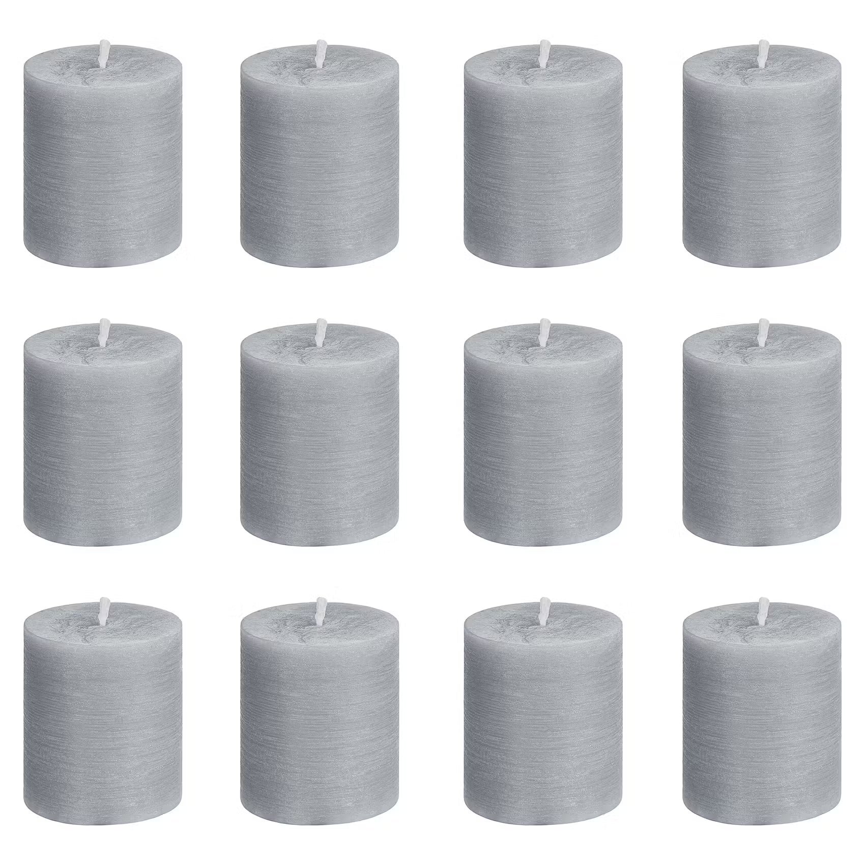 RUSTIC Stumpenkerze 12er-Set