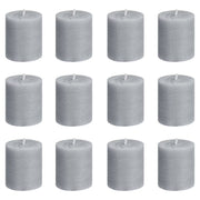 RUSTIC Stumpenkerze 12er-Set