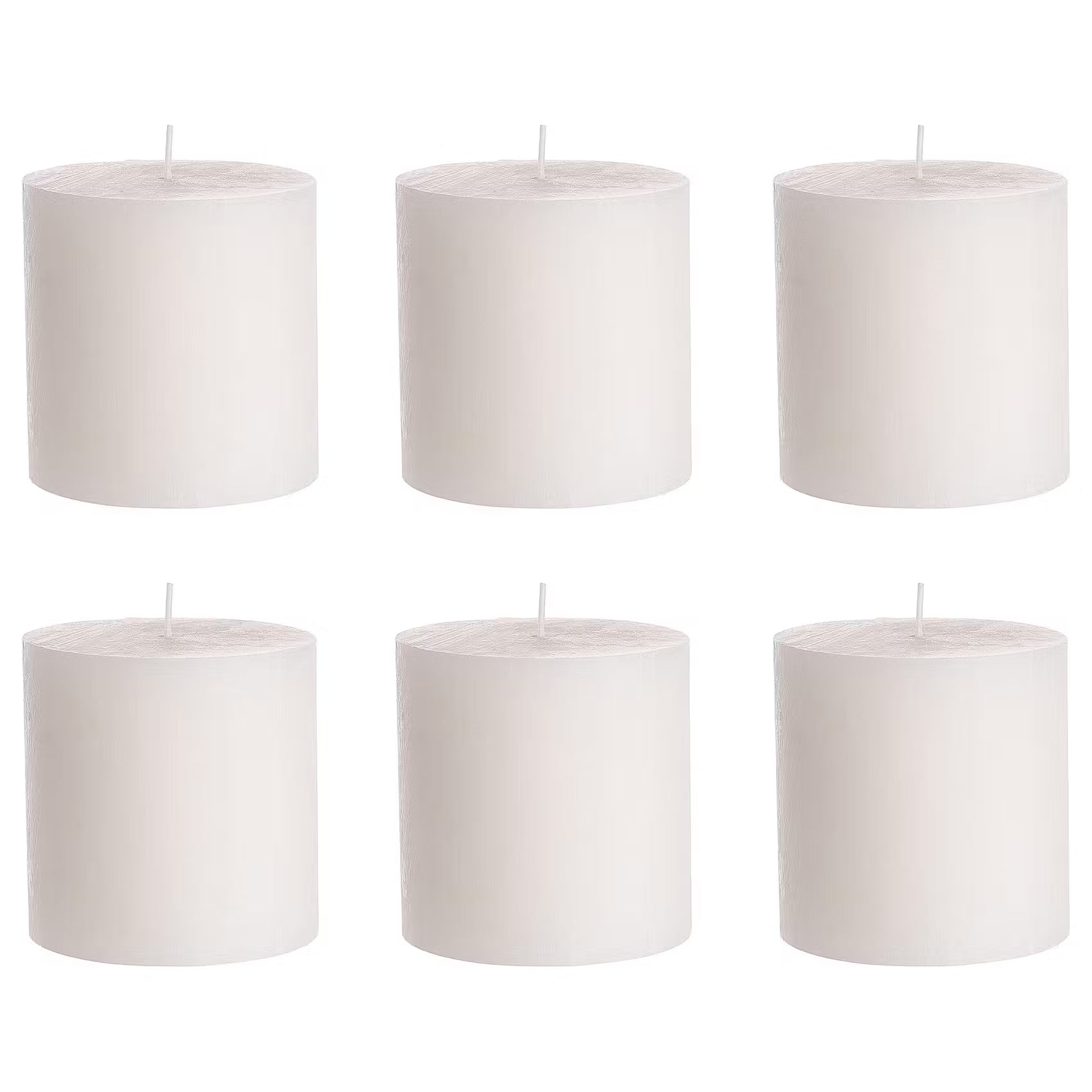 Kerze RUSTIC 6er-Set - Wachs